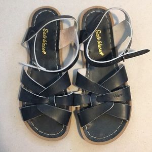 Black Salt Water Sandals